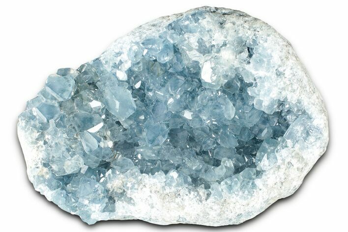 Crystal Filled Celestine (Celestite) Geode - Madagascar #325961